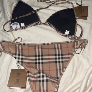 Burberry two piece swim suit